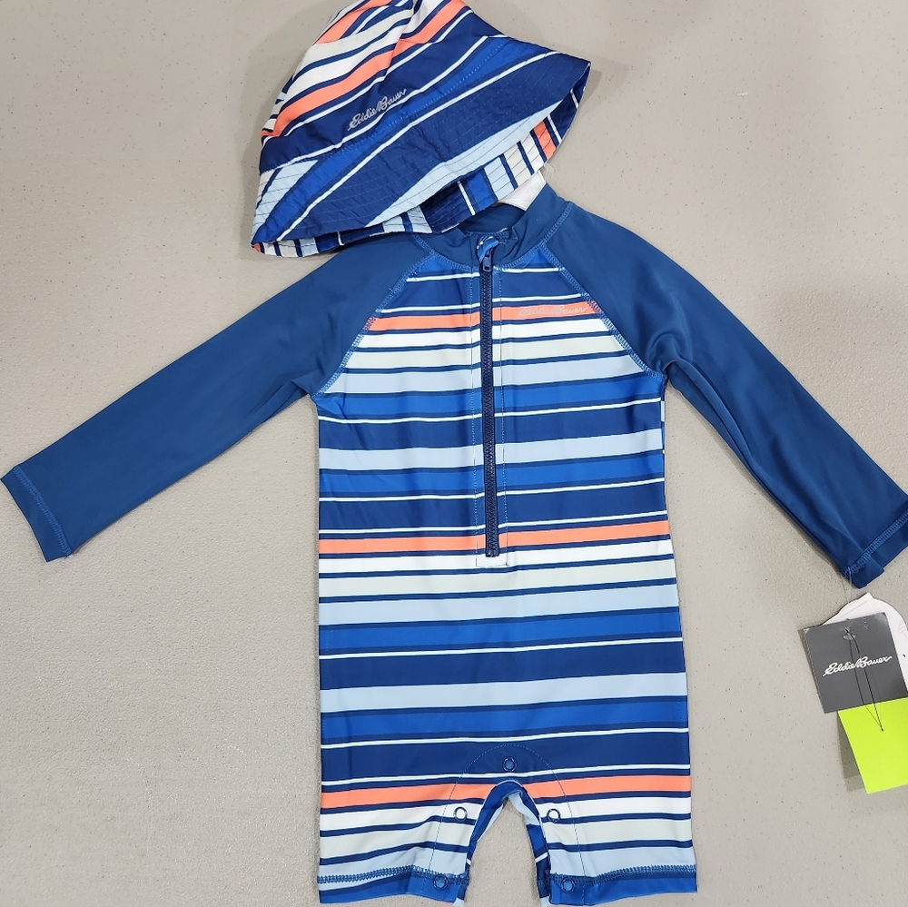🆕️ Eddie Bauer Rashguard & Hat